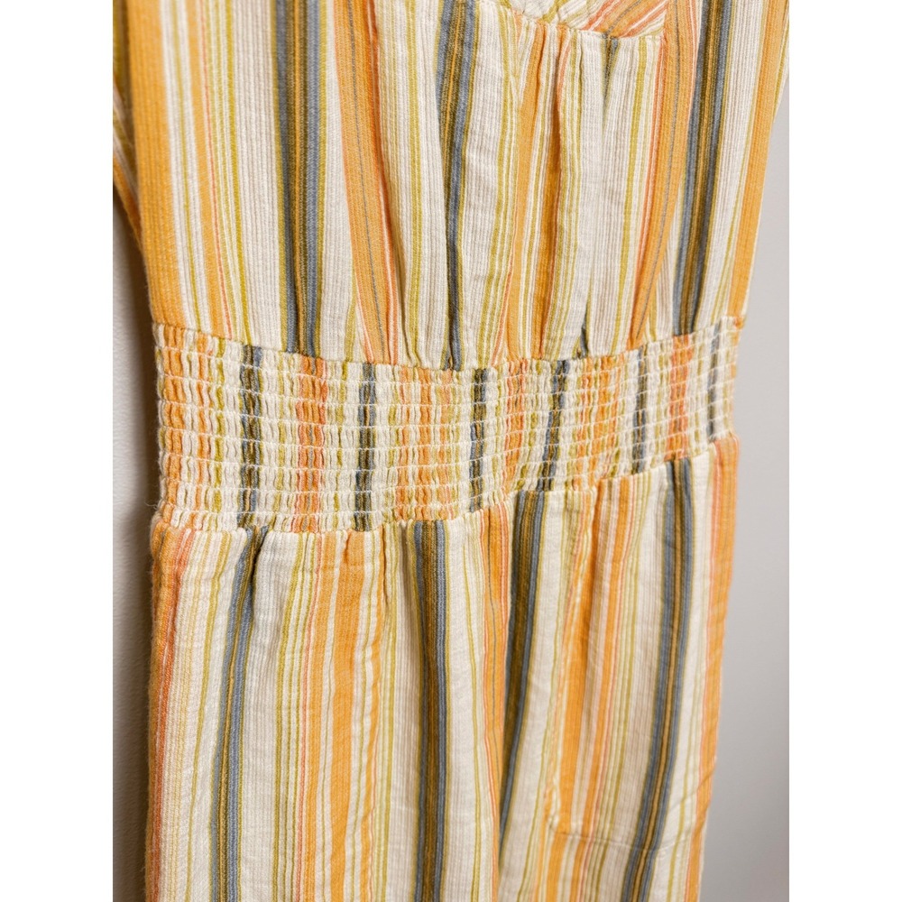 Prana California Dreaming 100% Organic Cotton Golden Hour Stripe Maxi Dress XS - Picture 10 of 15